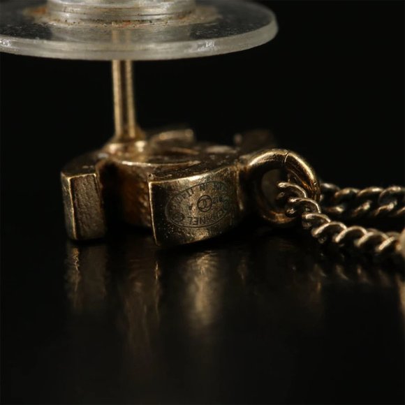 Chanel Faux Pearl & Enamel Handbag Drop Earrings - Picture 6 of 10